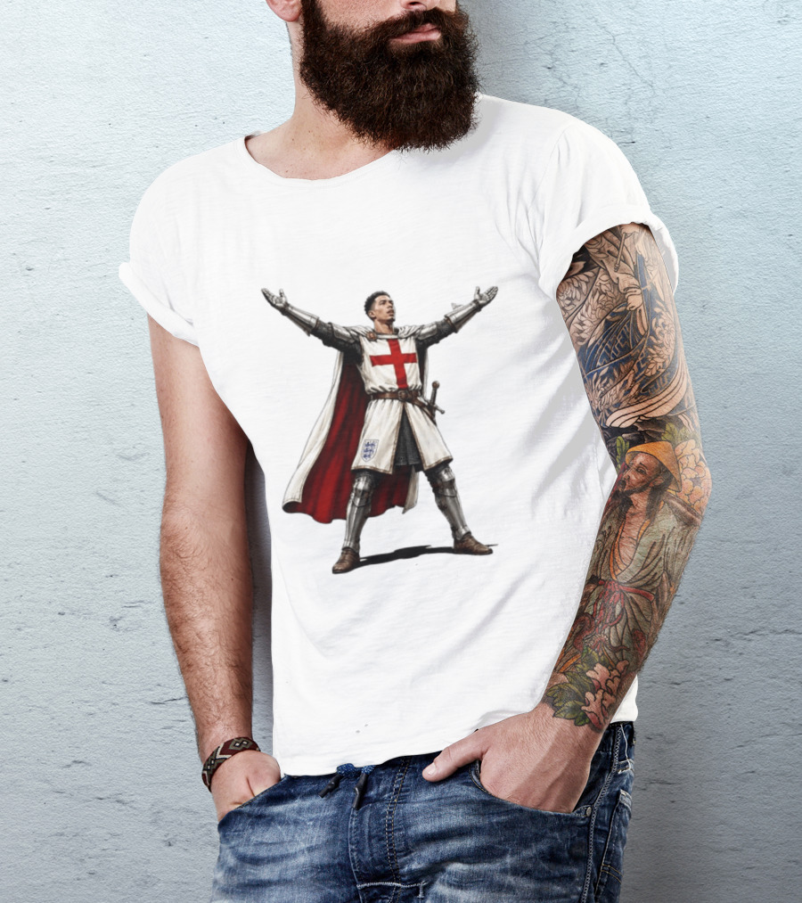 Jude Bellingham England National Football Knight Crusade Iconic Symbolism T-Shirt