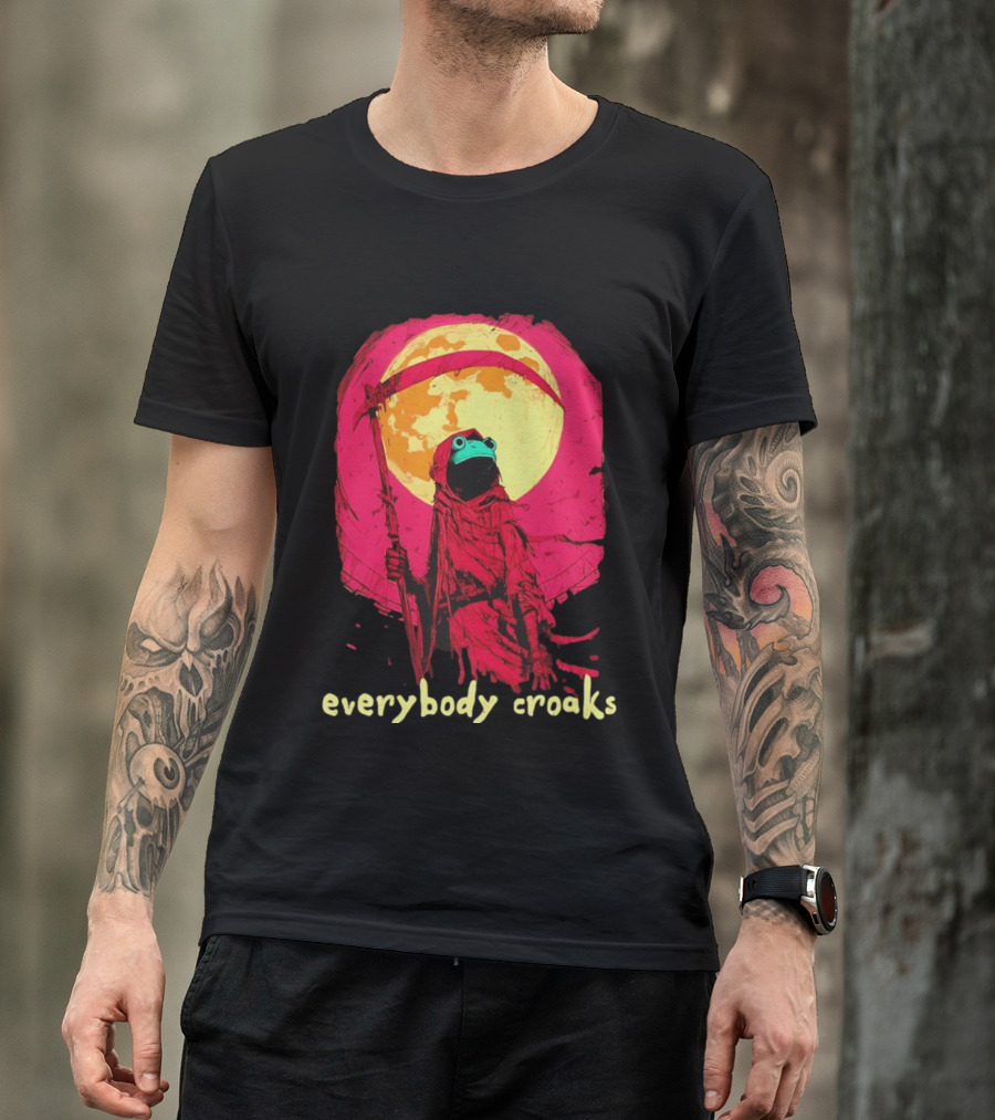 Everybody Croaks Frog Reaper Moon Scene T-Shirt