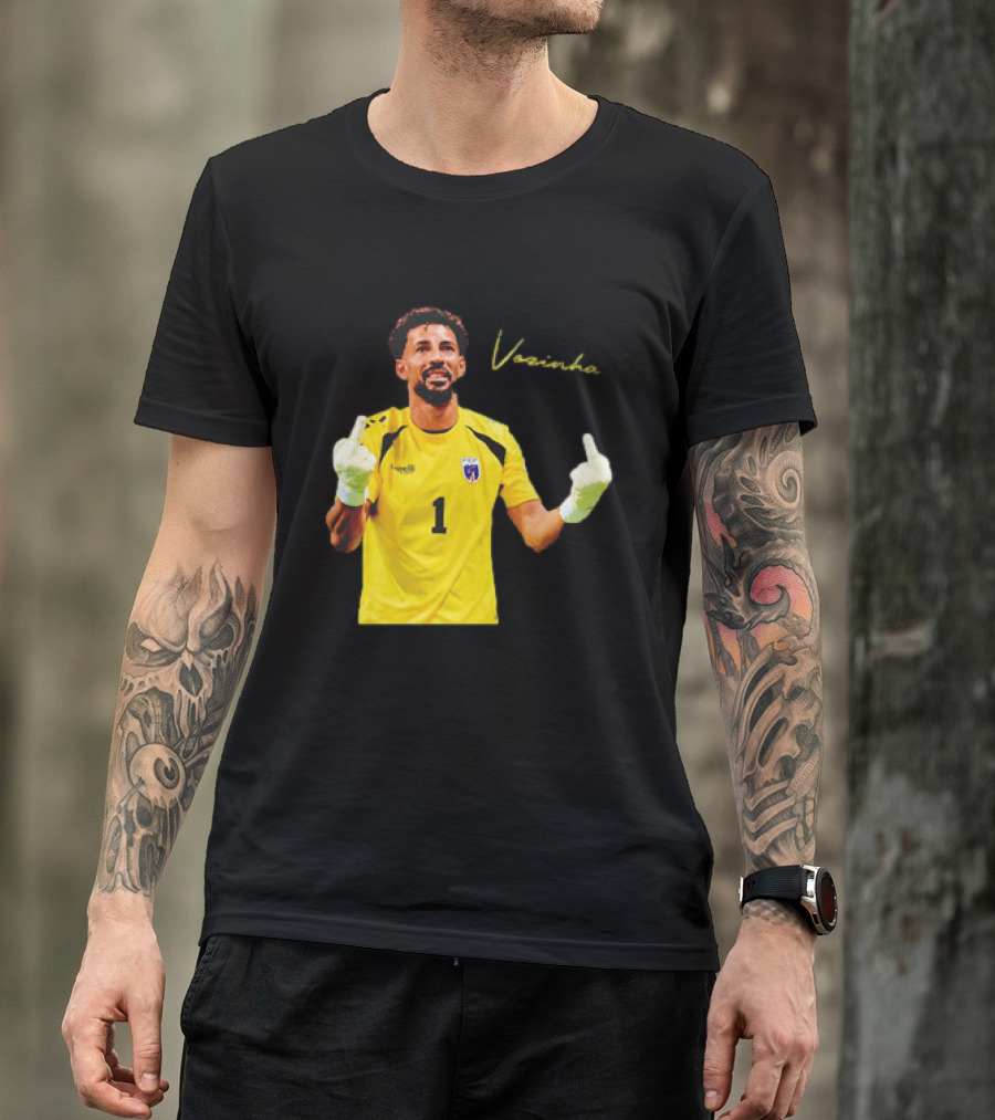 Vozinha Cape Verde National Team Number 1 Player Gesture T-Shirt