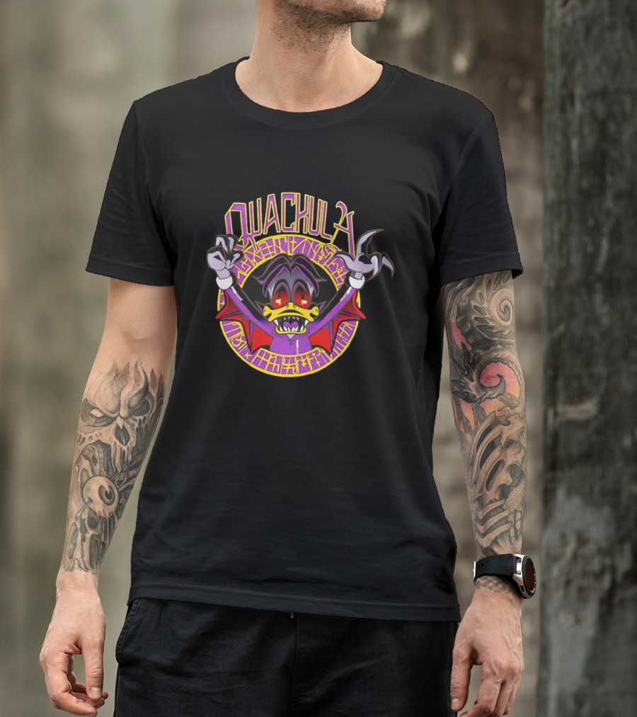 Quackula Vampire Duck Halloween Cartoon T-Shirt