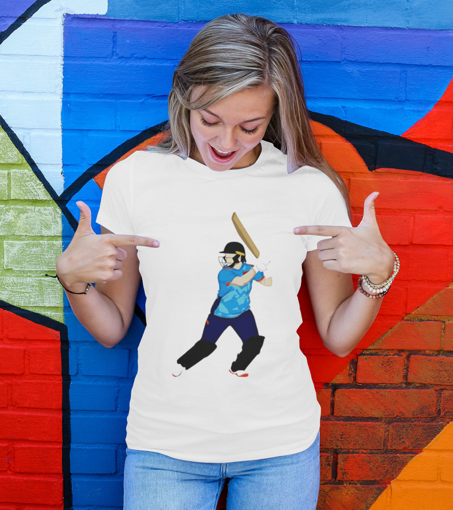 Alice Capsey Delhi Capitals Cricket WPL Player Batting T-Shirt