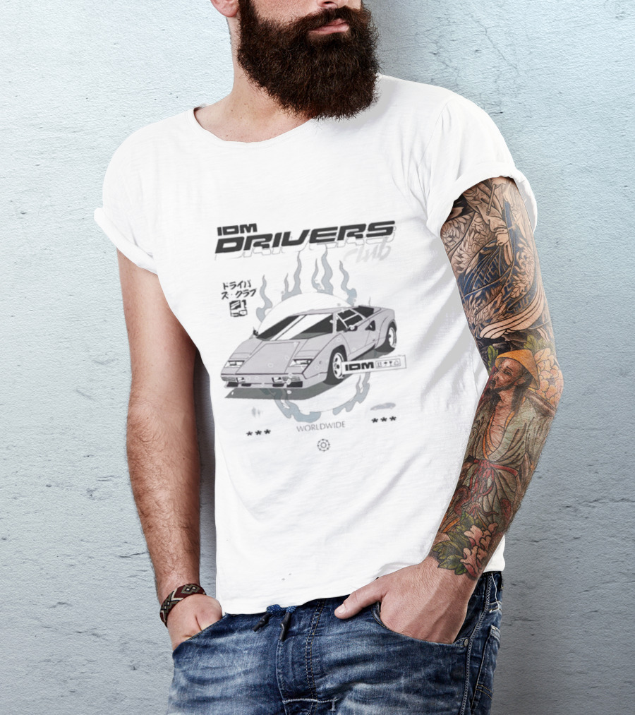 Top IDM Drivers Club 2025 Worldwide Racing Automotive Enthusiasts T-Shirt