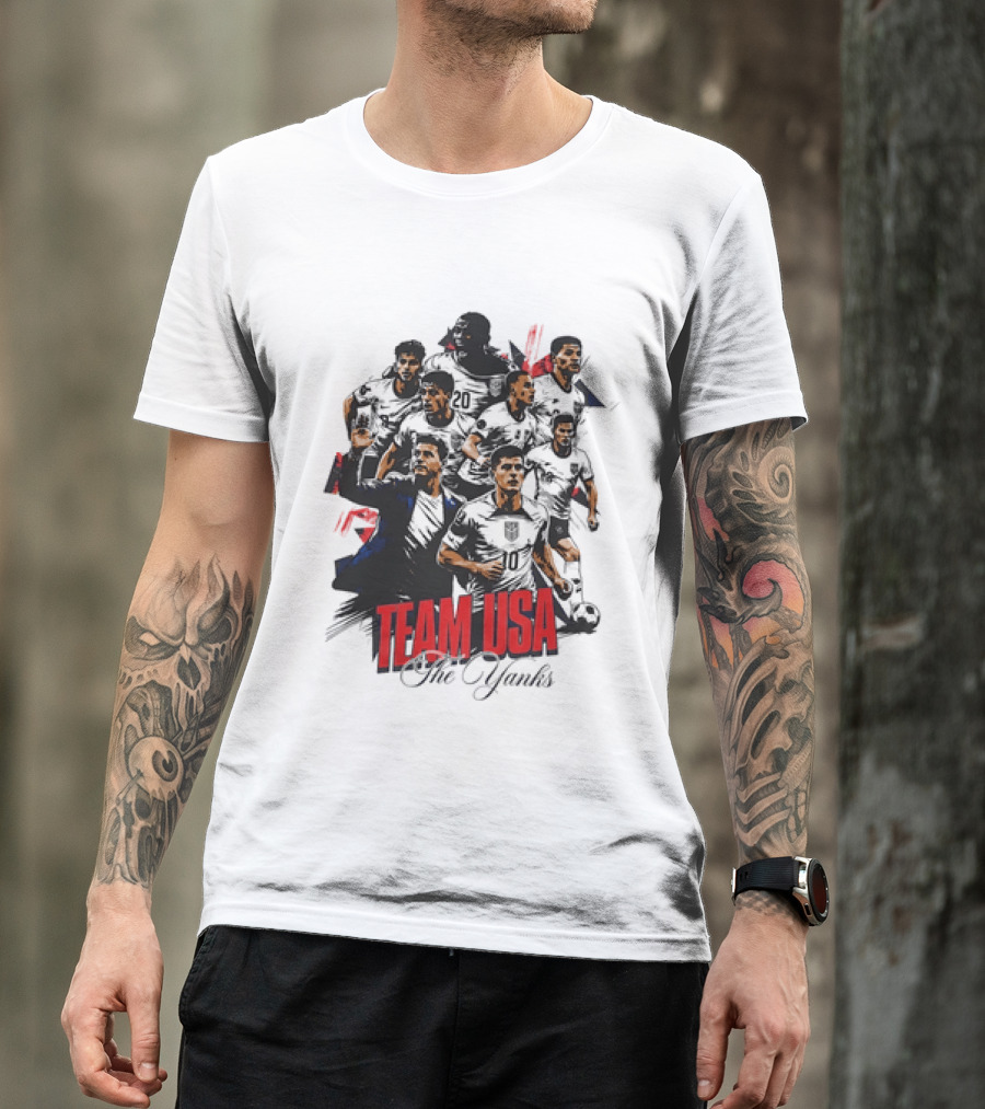 Team USA The Yanks USMNT Collage T-Shirt