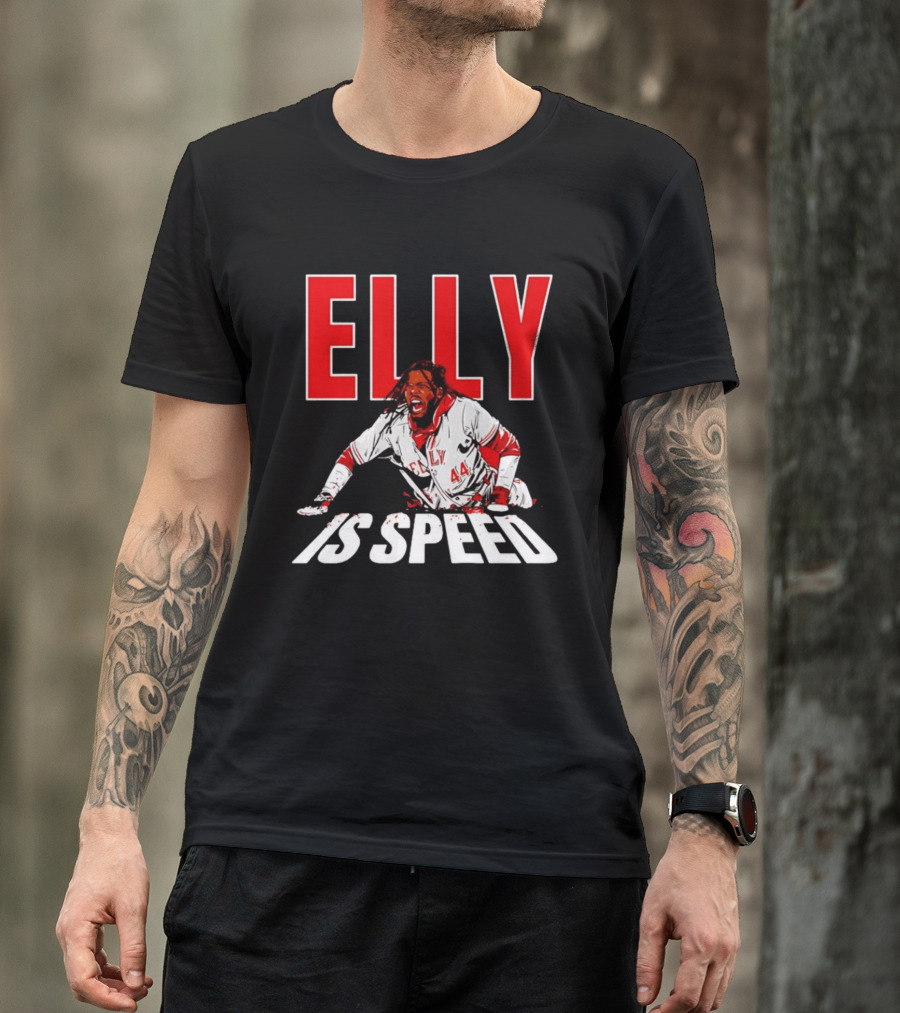 Elly De La Cruz Cincinnati Reds Elly 44 Is Speed T-Shirt