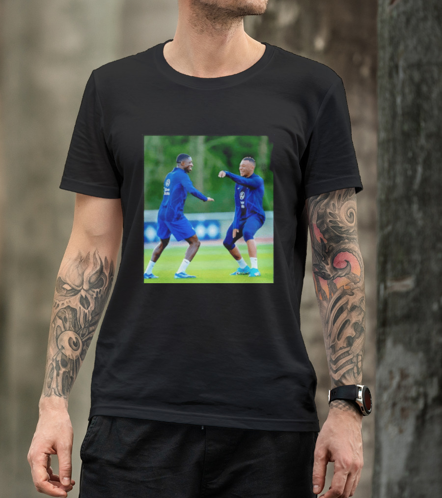 Kylian Mbappe Ousmane Dembele France National Football Team Training France Football Kings Of Europe T-Shirt