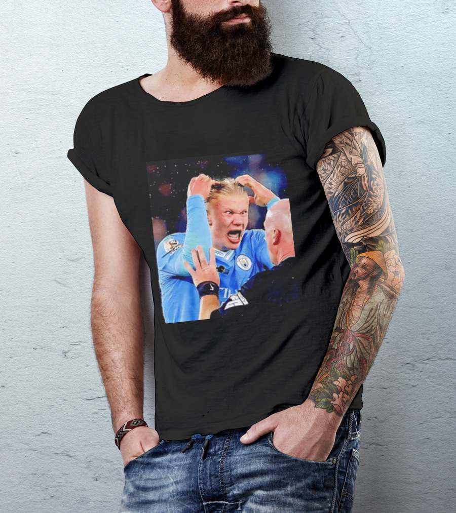 Erling Haaland Manchester City Emotional Reaction T-Shirt