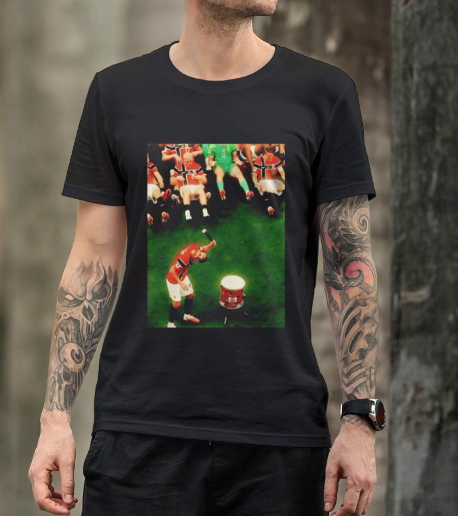 Erling Haaland Norway Football Team Drummer Celebration 26WC T-Shirt