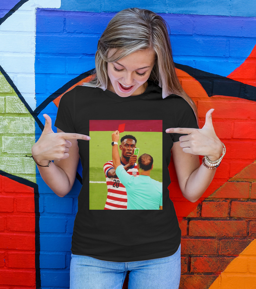 Folarin Balogun USMNT Number 20 Reverse Card Meme Soccer T-Shirt