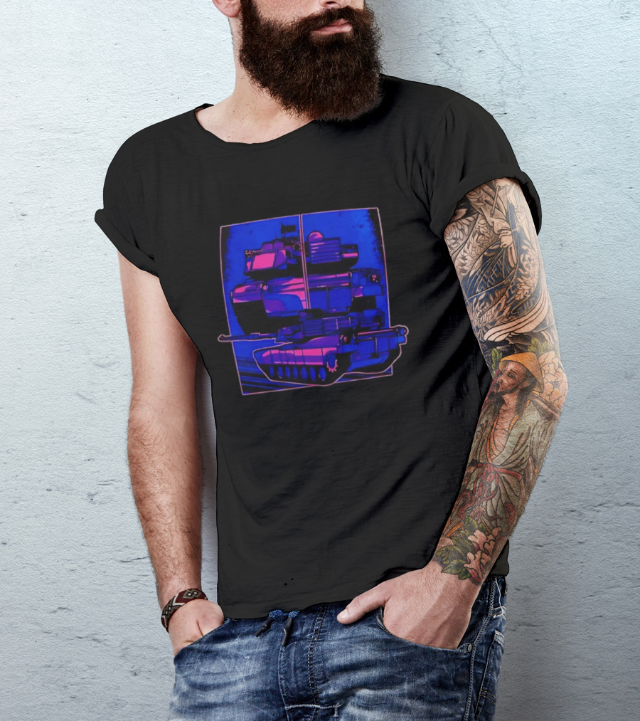 Night Crawler Military Tank Armored Vehicle Dual Palettes T-Shirt