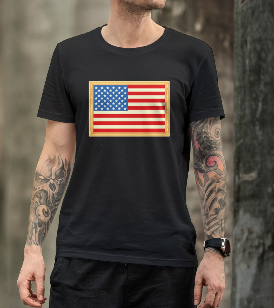 Theodore Roosevelt We Must Dare To Be Great American Flag T-Shirt