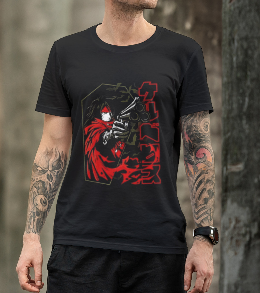 Vincent Valentine Final Fantasy VII Lock N Load Manga T-Shirt