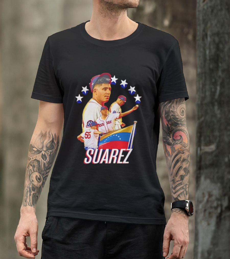 Ranger Suarez Philadelphia Phillies MLB Venezuela Flag Star Baseball T-Shirt