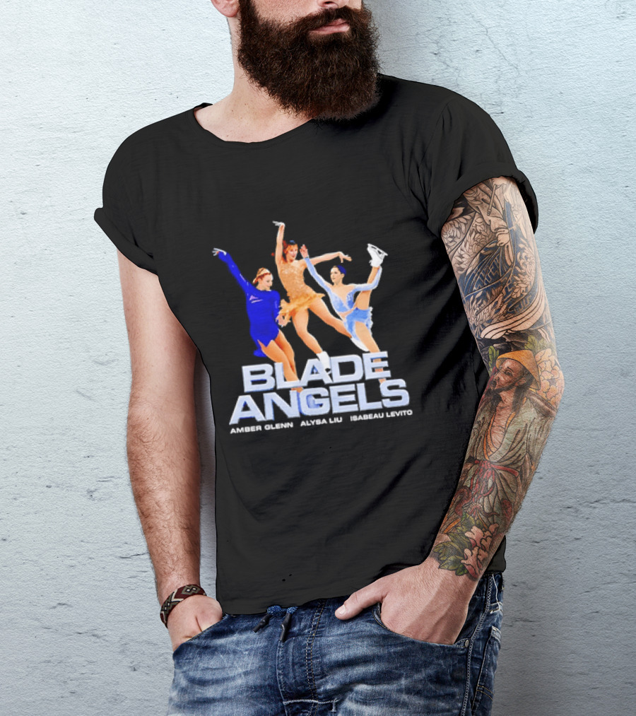 Blade Angels Amber Glenn Alysa Liu Isabeau Levito Team USA Figure Skating T-Shirt