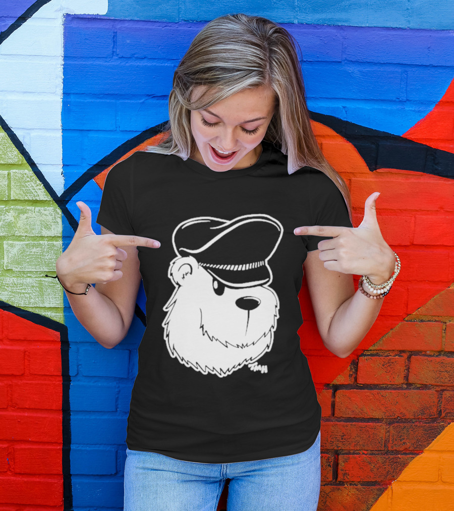 Bear With Police Officer Hat T-Shirt