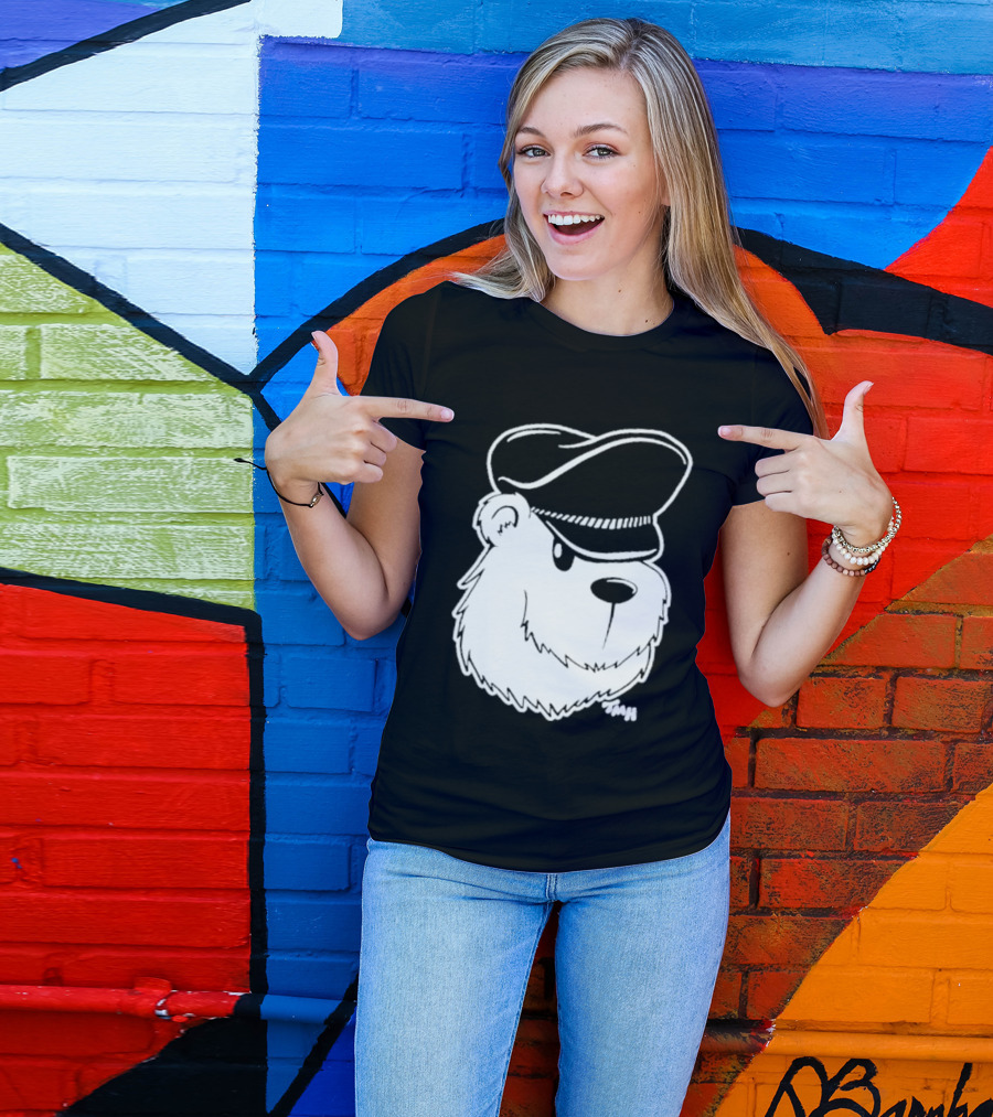 Bear With Police Officer Hat T-Shirt