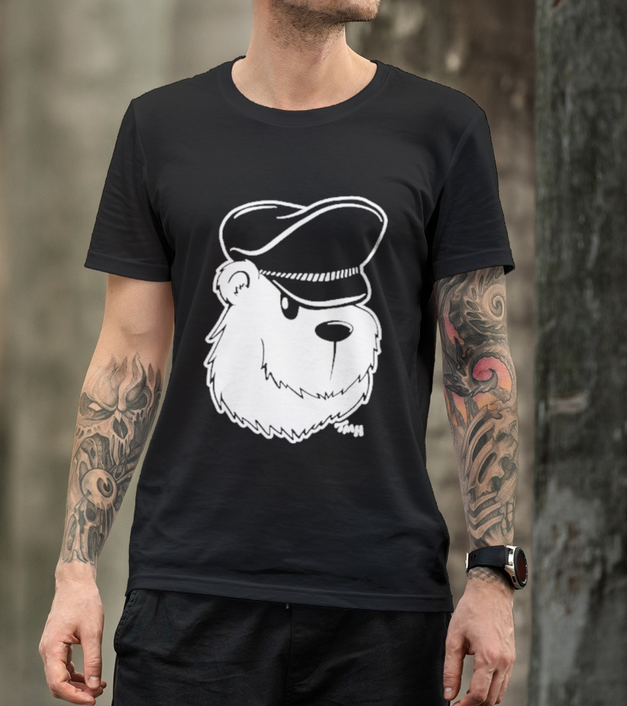 Bear With Police Officer Hat T-Shirt
