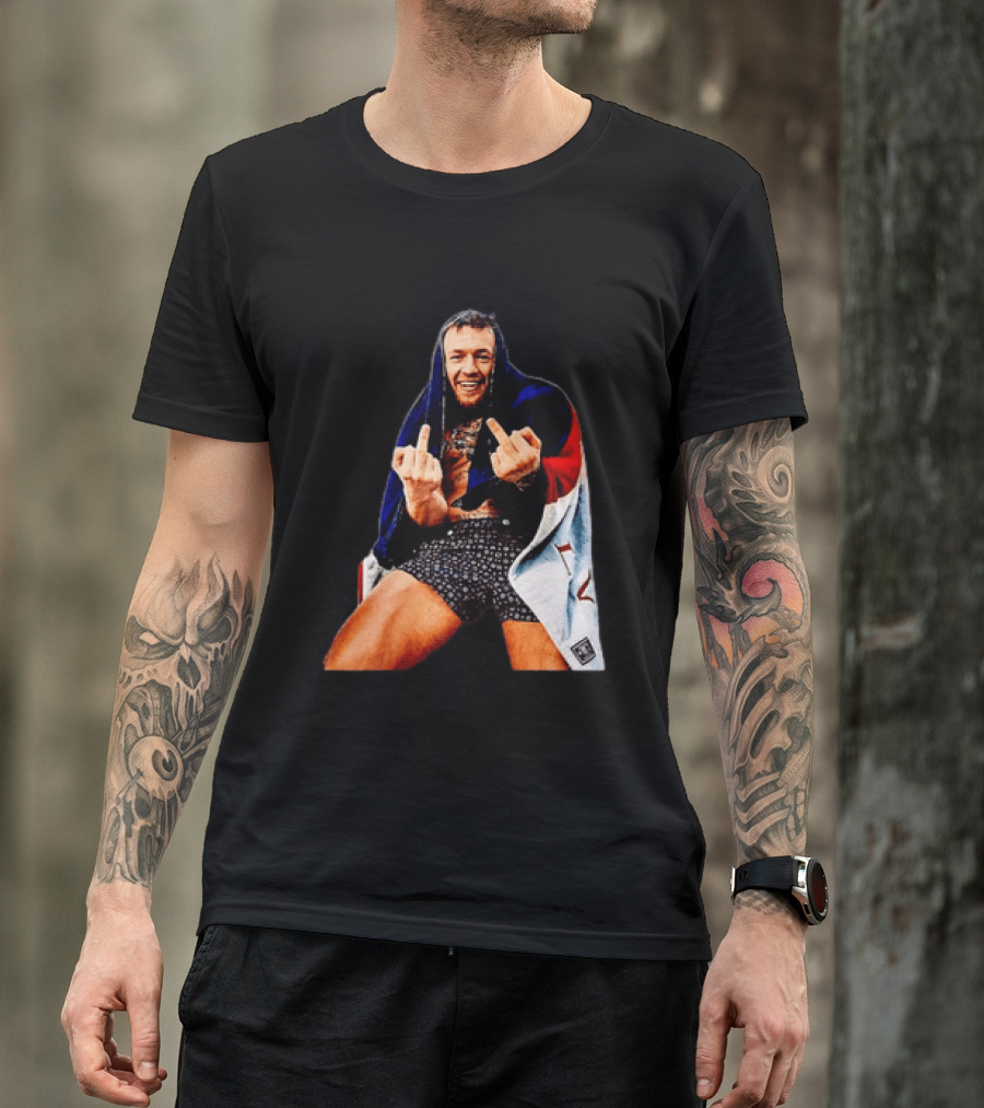 Conor McGregor The Notorious UFC MMA Middle Fingers T-Shirt
