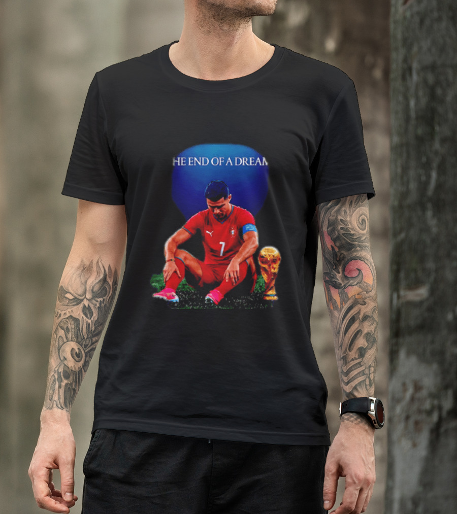 Cristiano Ronaldo The End Of A Dream Portugal No 7 World Cup Moment T-Shirt