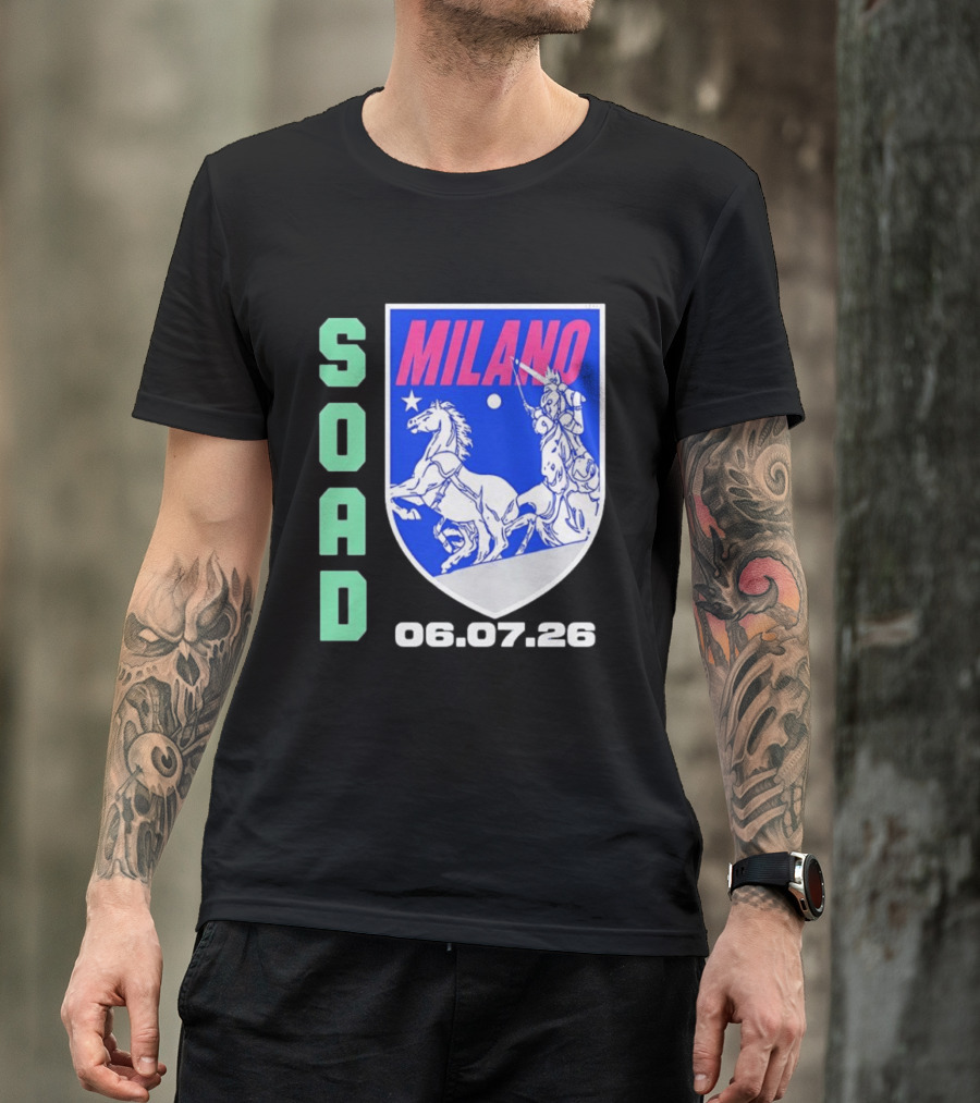SOAD Milano 06.07.26 System Of A Down Concert T-Shirt