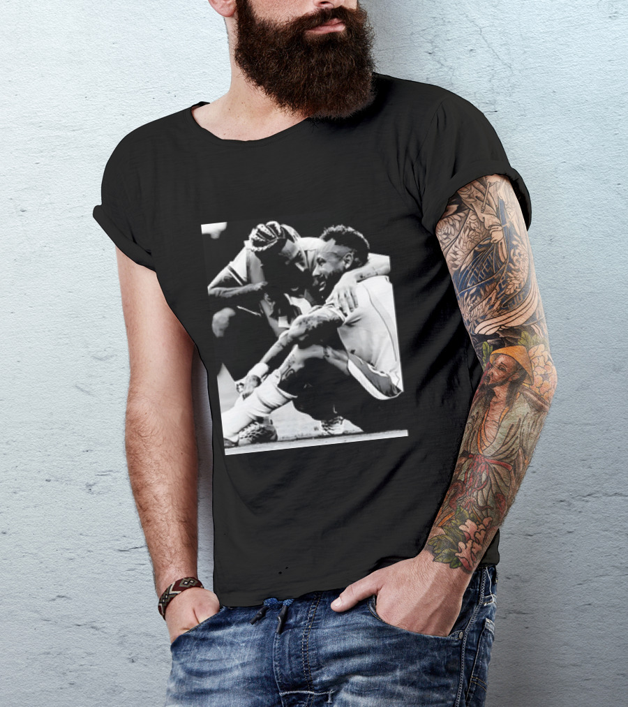 Neymar Jr And Raphinha Emotional Moment Brazil National Football Team T-Shirt
