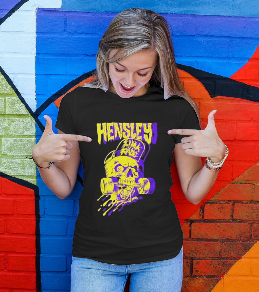 Hensley Lima Kaos Skull Skateboarding T-Shirt
