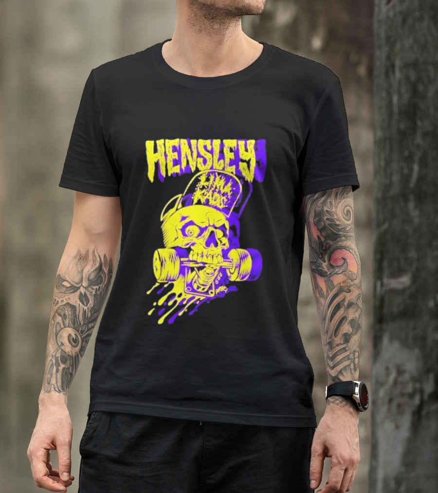 Hensley Lima Kaos Skull Skateboarding T-Shirt