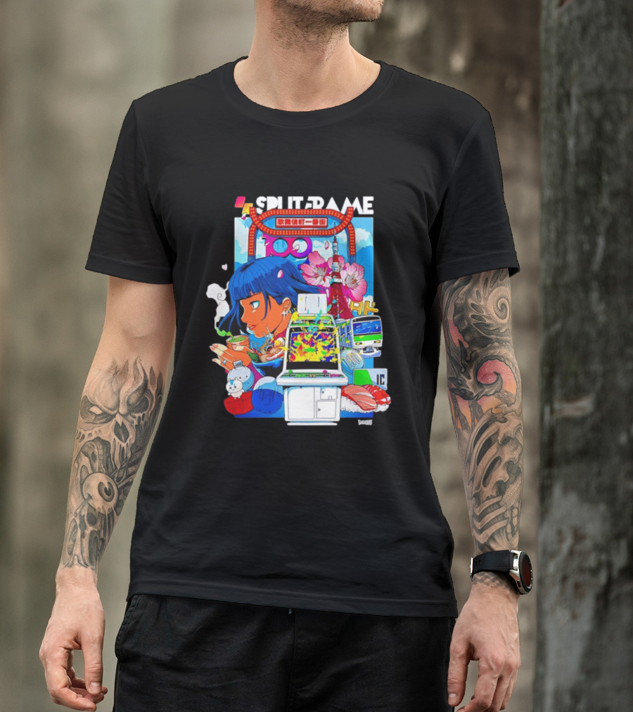 Tokyo Ramen Arcade Splitframe Kabukicho Ichibangai 100 IC Japanese T-Shirt
