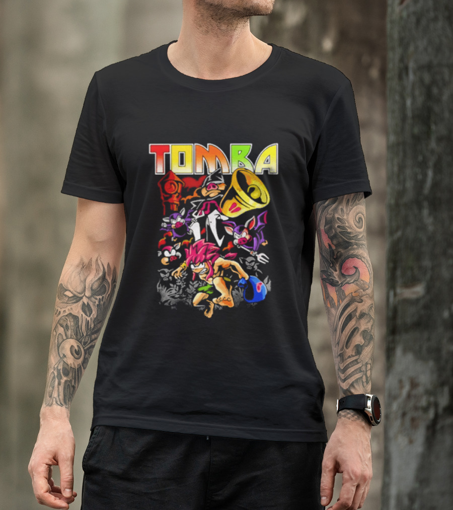 Tomba Video Game Playstation Colorful T-Shirt