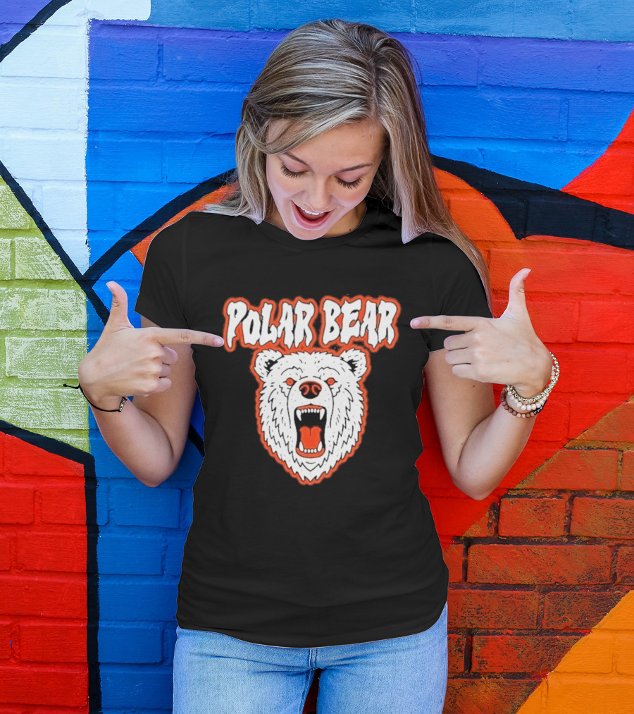 Polar Bear Arctic Wildlife Predator Fierce Expression T-Shirt