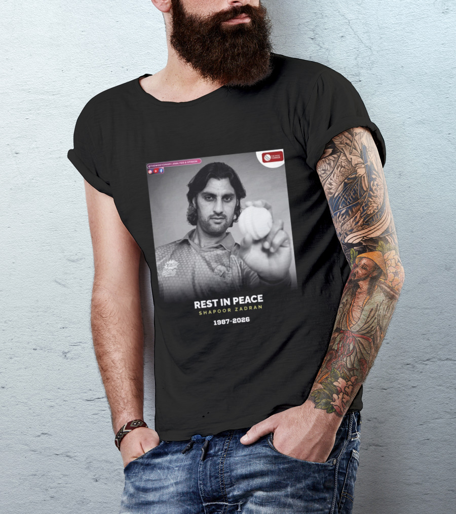 Rest In Peace Shapoor Zadran 1987 2026 T20 World Cup T-Shirt