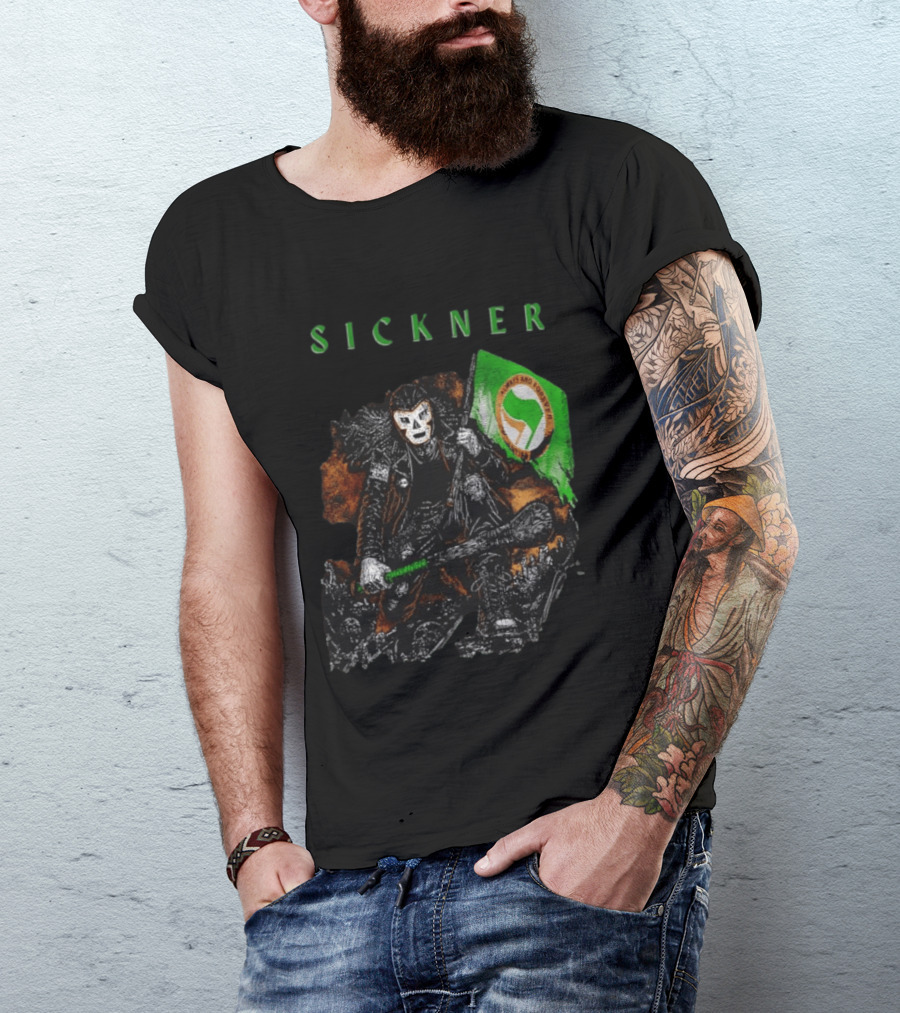 Sickner Mask Warrior Always And Forever Antifascist Hurling Stick T-Shirt
