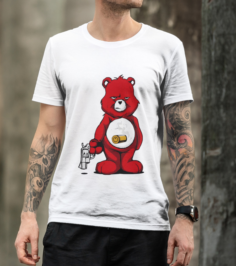 Bang Bear Revolver And Bullet Grunt T-Shirt