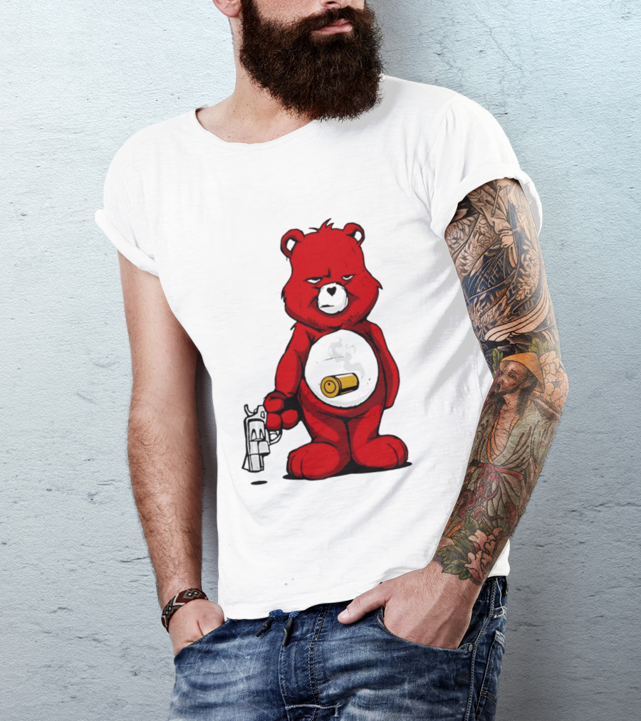 Bang Bear Revolver And Bullet Grunt T-Shirt