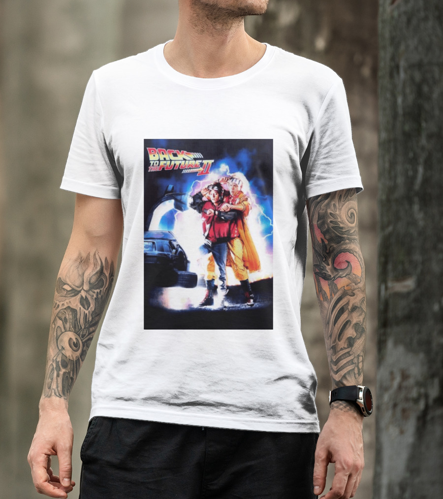Back To The Future Part II Marty McFly Doc Brown Characters T-Shirt