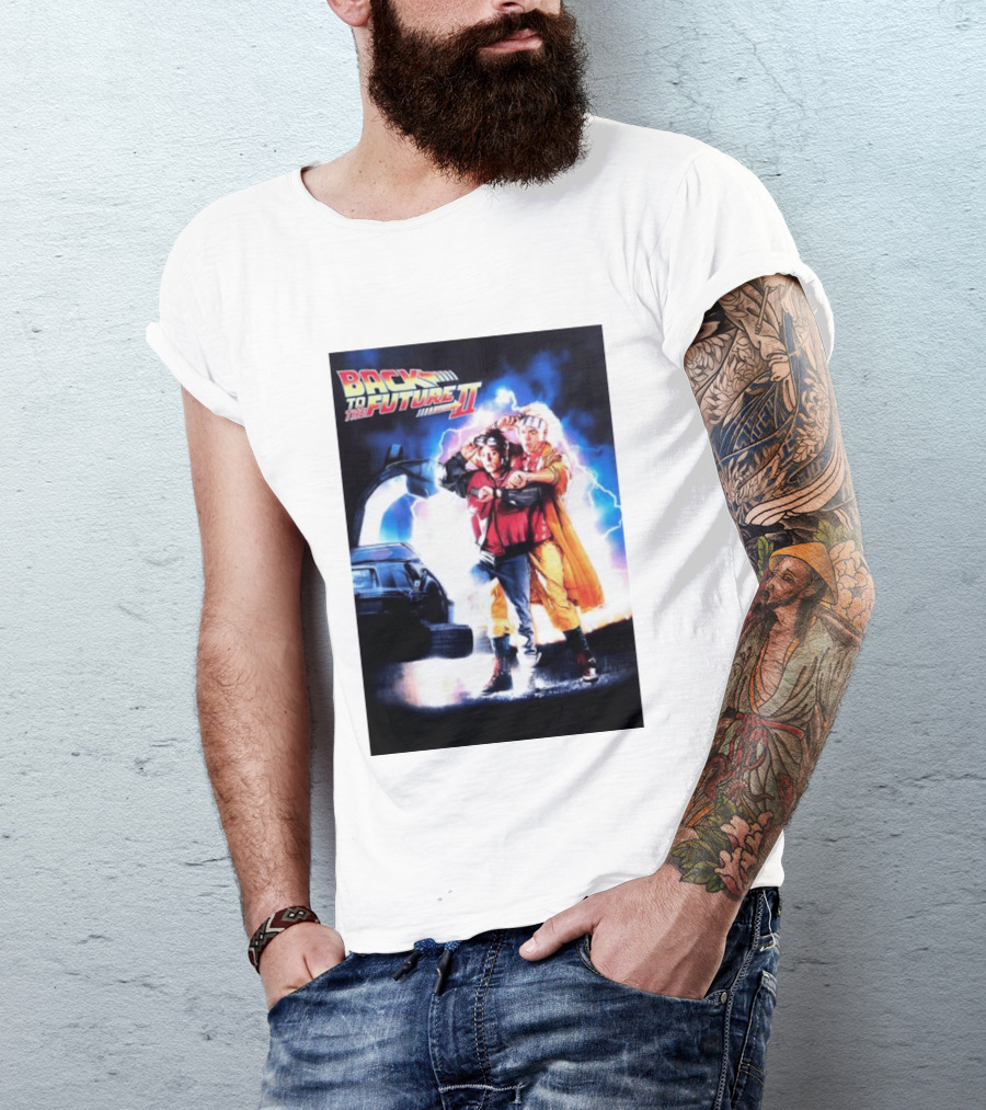 Back To The Future Part II Marty McFly Doc Brown Characters T-Shirt