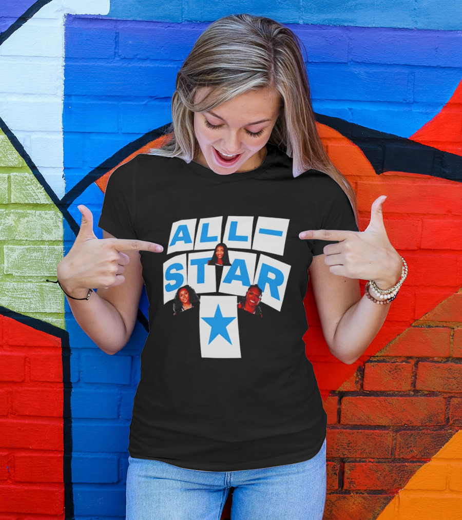 Atlanta Dream Angel Reese All Star Trio Basketball WNBA 2026 T-Shirt