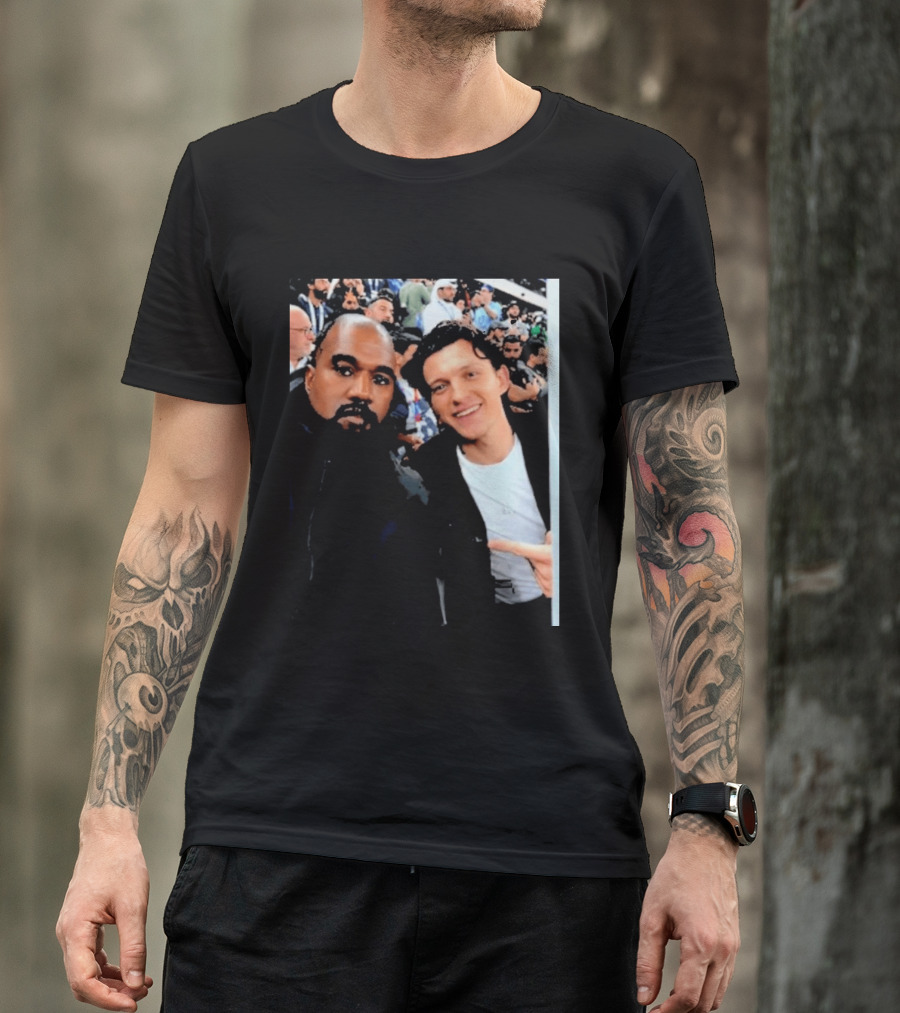 Kanye West And Tom Holland Iconic Celebrity Selfie At Event T-Shirt