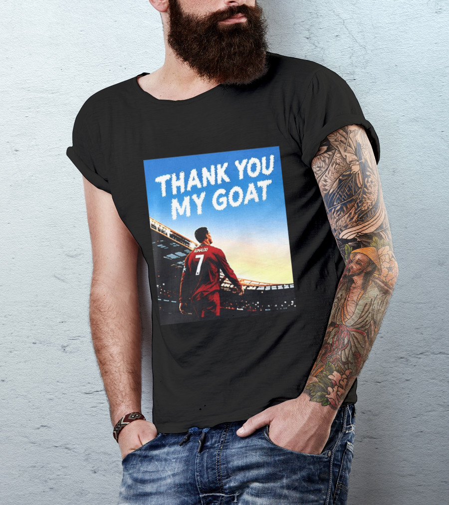 Thank You My Goat Cristiano Ronaldo 7 Portugal National Team T-Shirt