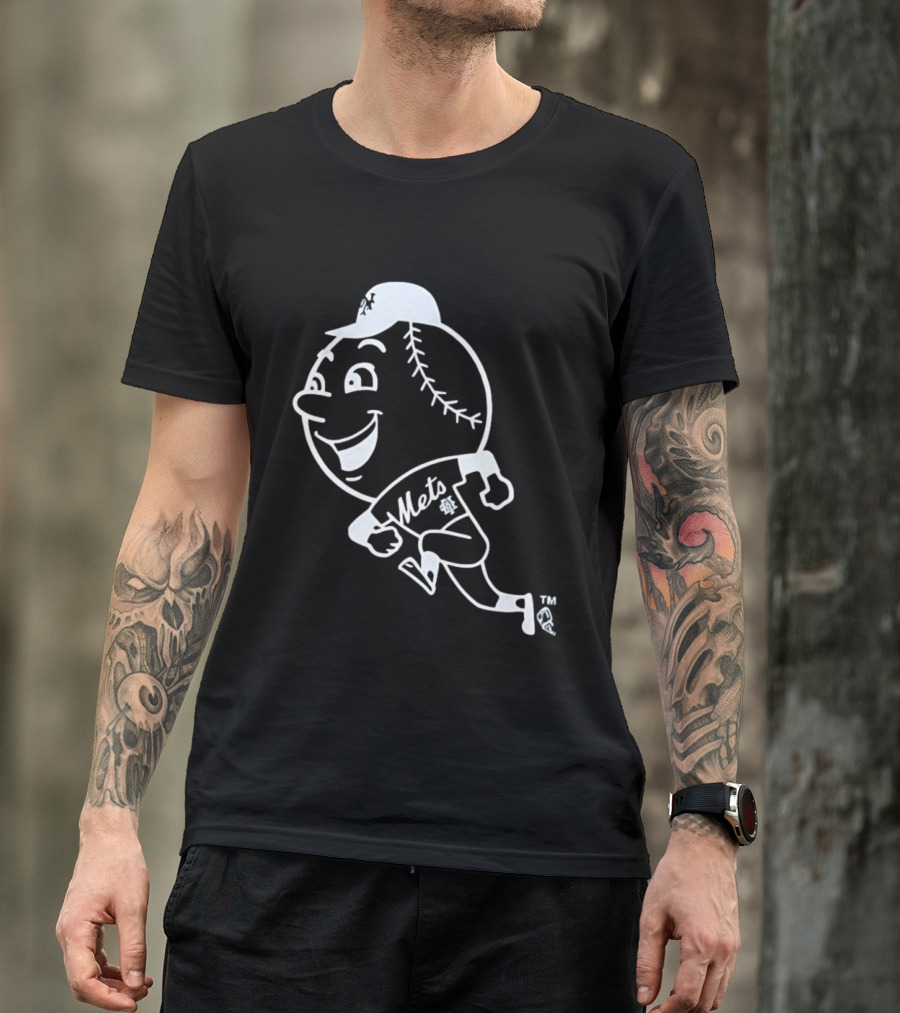 Mets Mr. Met Running Baseball T-Shirt