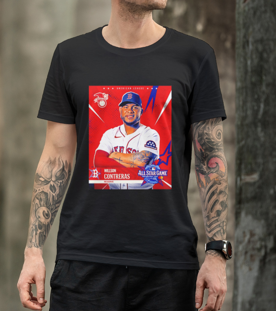 Boston Red Sox Willson Contreras 2026 All Star Game Reserve American League T-Shirt