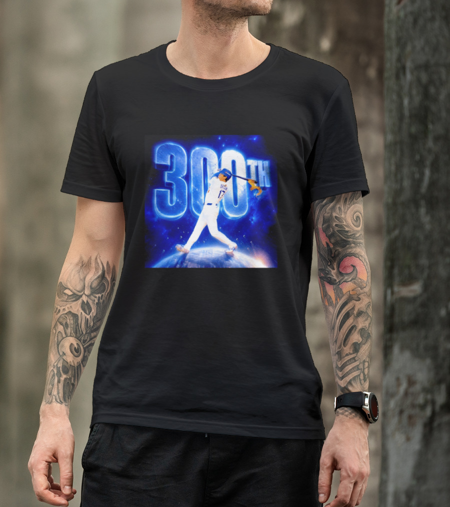 Shohei Ohtani 300th Home Run 17 Power Swing Los Angeles Dodgers T-Shirt