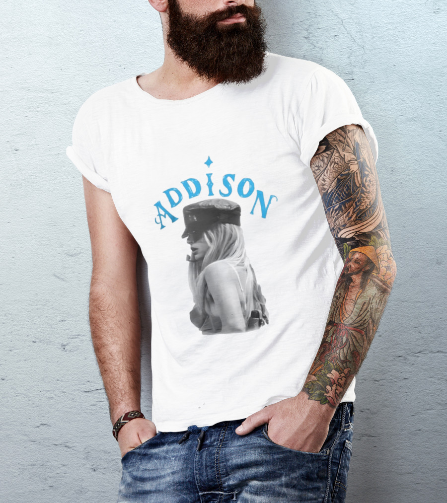 Addison Rae I Got It Bad Black Hat Blue T-Shirt