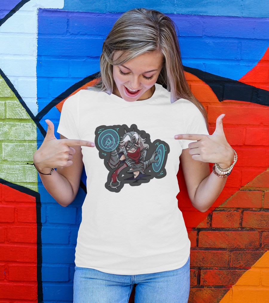 Chibi Warrior Anime Magic Casting Enchanted Spells Gaming Adventure T-Shirt