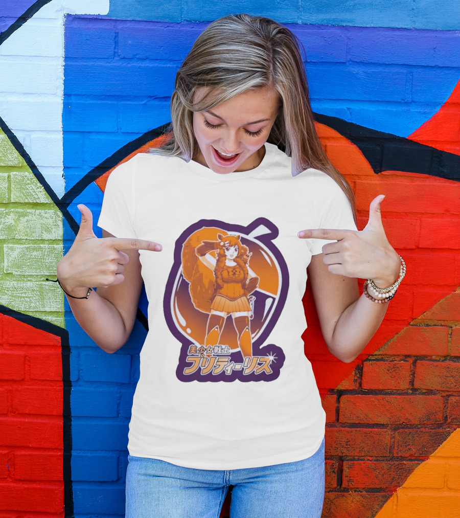 Pretty Squirrel Sailor Anime Girl Risu Manga Warrior T-Shirt
