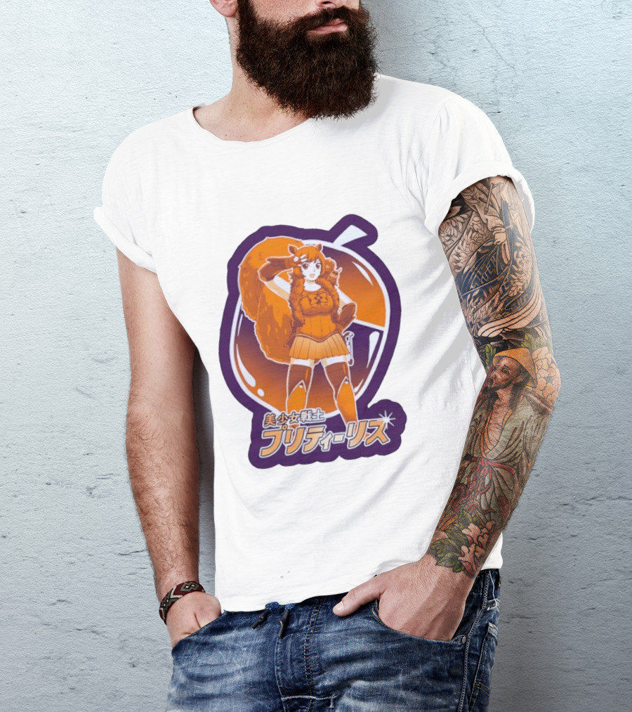 Pretty Squirrel Sailor Anime Girl Risu Manga Warrior T-Shirt
