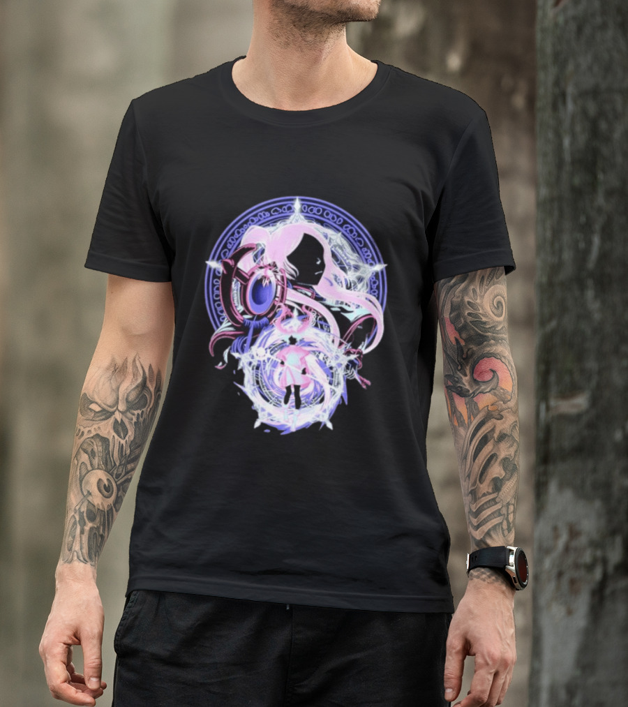Frieren Beyond Journey's End Anime Character Art With Magical Circle T-Shirt