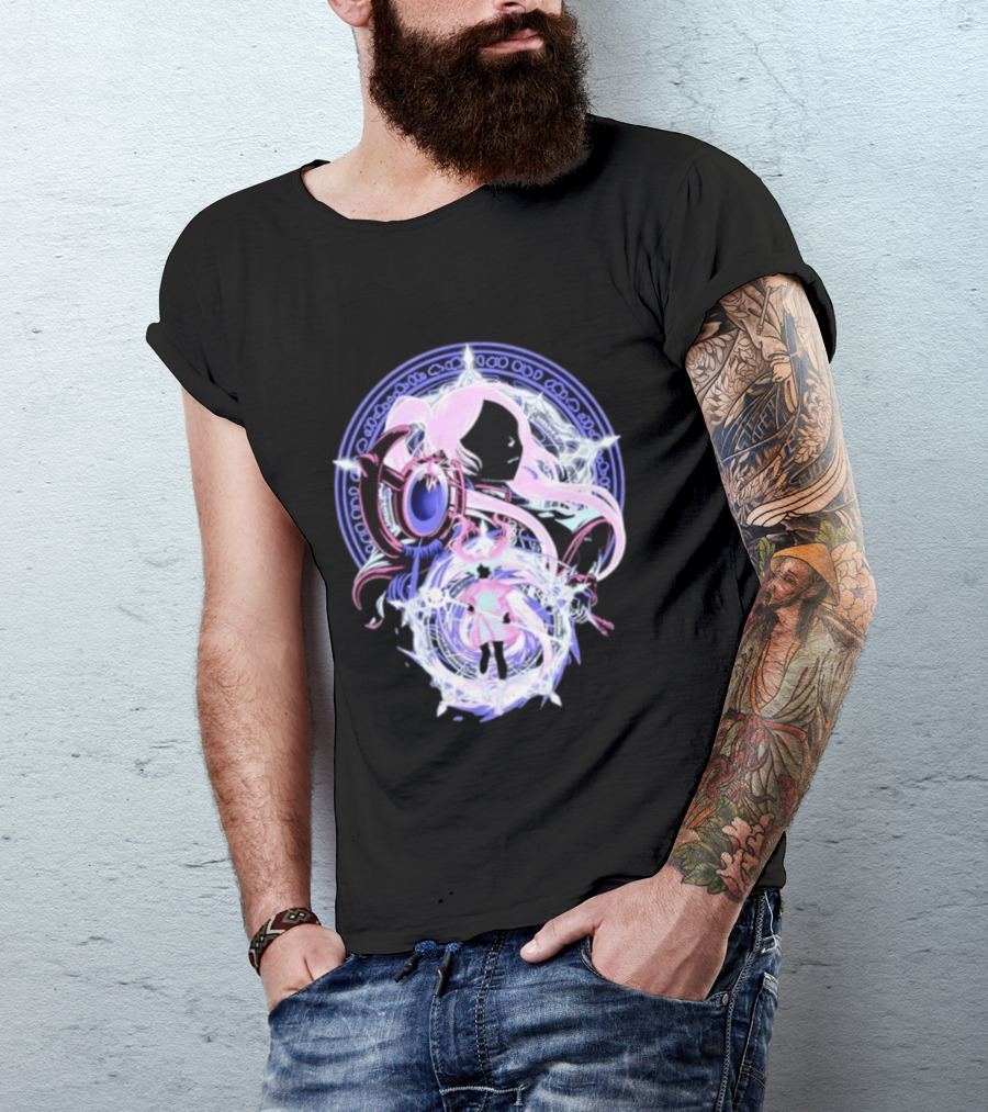 Frieren Beyond Journey's End Anime Character Art With Magical Circle T-Shirt
