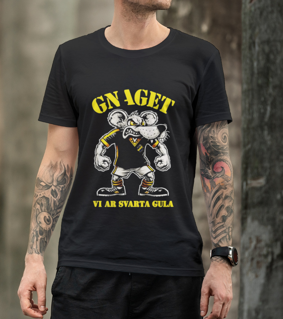 GNAGET AIK Vi Är Svarta Gula Sweden Football Fan Gear T-Shirt