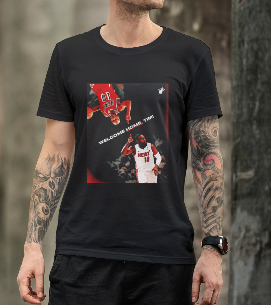 Tim Hardaway Miami Heat Welcome Home Timi 10 Basketball Legend T-Shirt