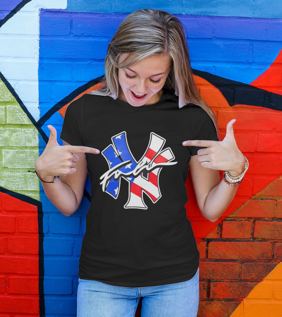 MLB New York Yankees Stars And Stripes American Flag T-Shirt